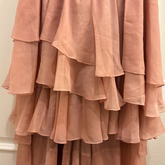 NWT Leena MacDougal blush pink high low dress - Picture 7 of 16